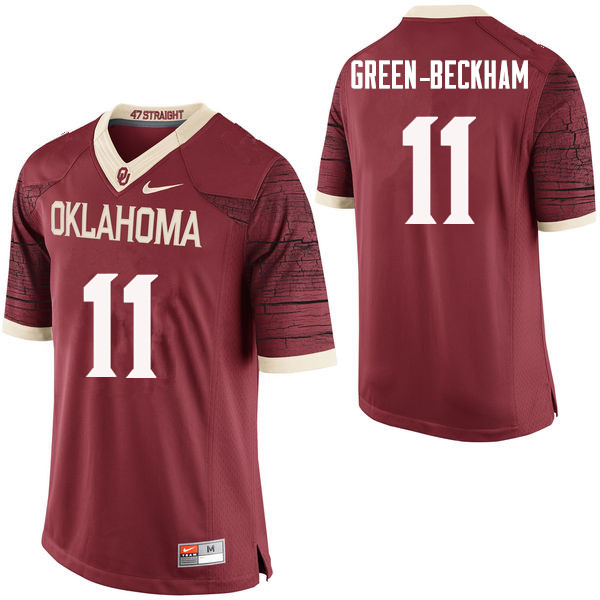 Men Oklahoma Sooners #11 Dorial Green-Beckham College Football Jerseys Limited-Crimson